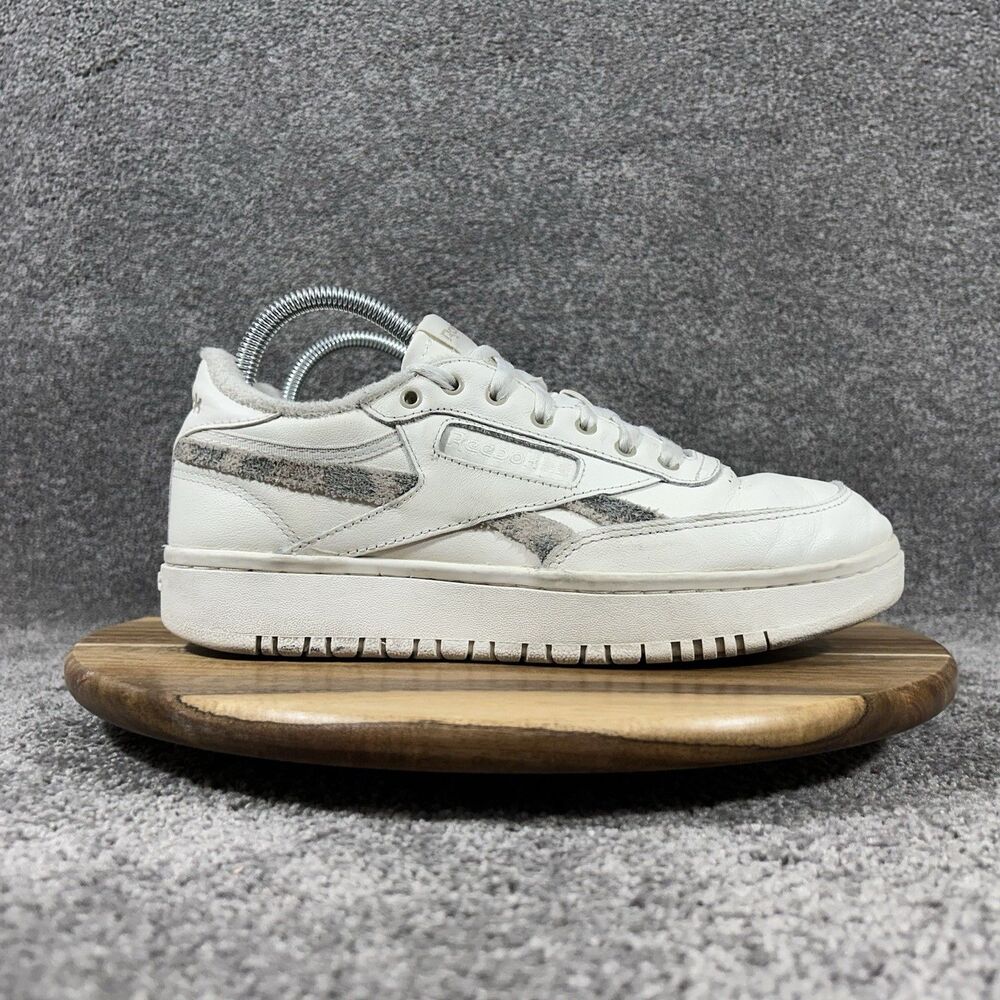 Reebok Club C Double Revenge G57640 Women’s Size 9.5 White Athletic Shoes Used
